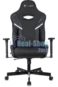 Кресло игровое Knight Thunder 5X черный эко.кожа крестов. металл