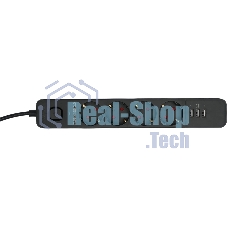 Сетевой фильтр Гарнизон 2.0 Мультипорт EPS-4-U3-B-2, 4 р, 10А, 3xUSB, 2 м, ур.защиты 2+, черный, пакет