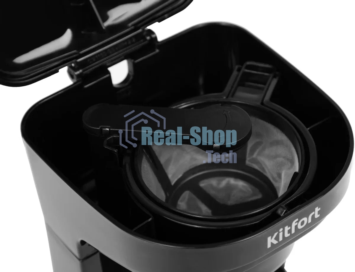 Кофеварка капельная Kitfort KT-764 черный, исп. кофе - молотый, 0.3 л, 450 Вт