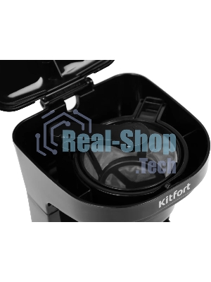 Кофеварка капельная Kitfort KT-764 черный, исп. кофе - молотый, 0.3 л, 450 Вт