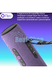 Умная колонка Яндекс Станция Стрит с Алисой, портативная, модель YNDX-00030VIO (фиолетовый)