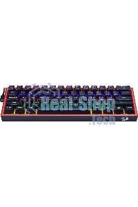 Клавиатура Redragon Fizz проводная, USB Type-A, чёрный/красный