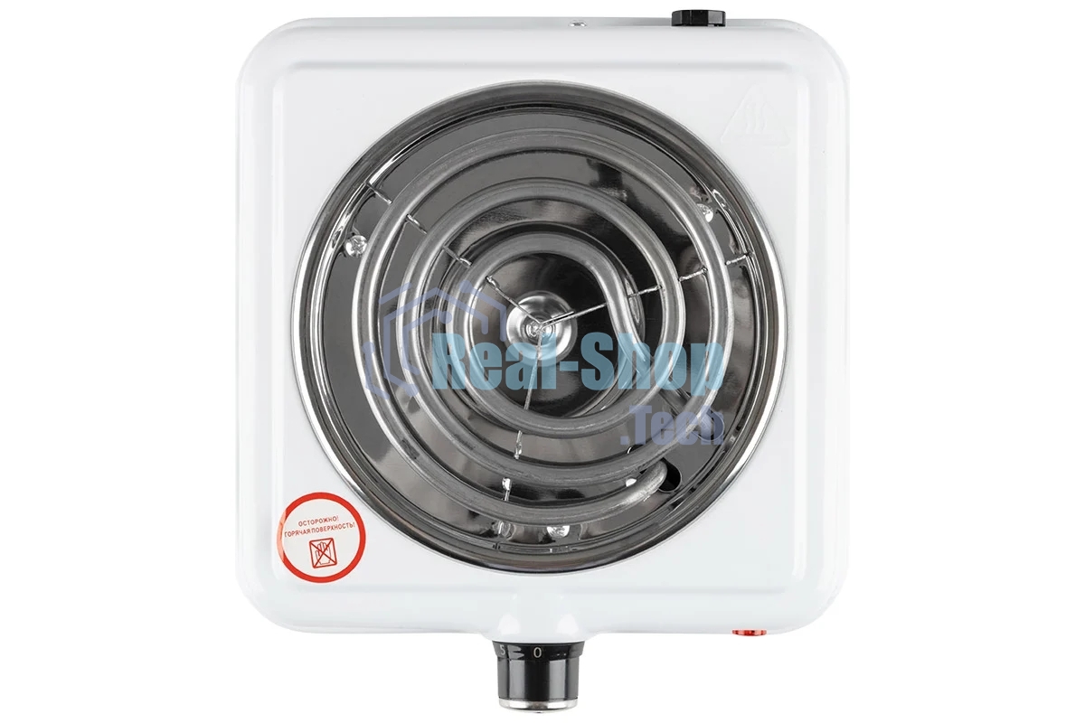 Плита настольная электрическая Homestar HS-1107, 1 конф, белый, ТЭН