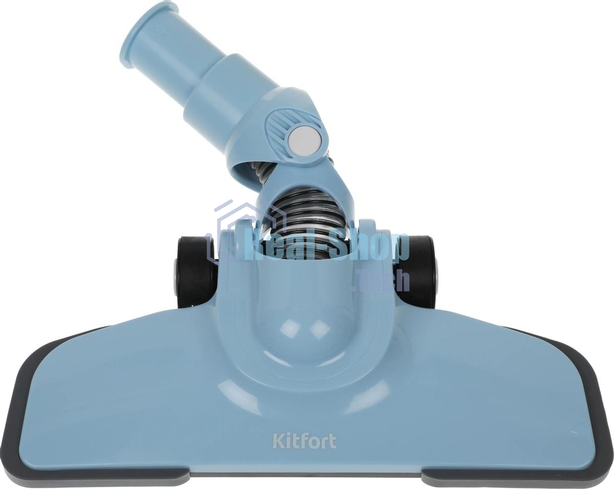 Пылесос вертикальный Kitfort KT-586-2 голубой, питание от сети, 400 Вт, уборка сухая, пылесборник 1,2 л