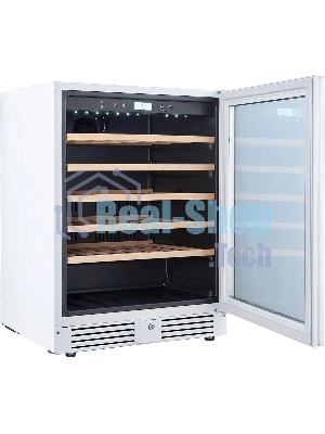 Винный шкаф встраиваемый Cellar Private CP051-1TWH белый, 136 л, 1 отсек, 51 бут.