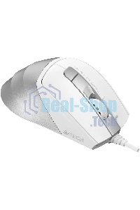 Мышь проводная A4Tech Fstyler FM45S Air белый/серебристый, 2400 dpi, USB, кнопки - 7
