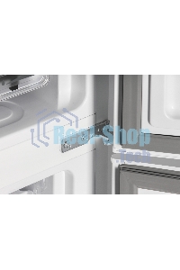 Холодильник Nordfrost RFC 390D NFGW белое матовое стекло двухкамерный 240/95л морозилка снизу