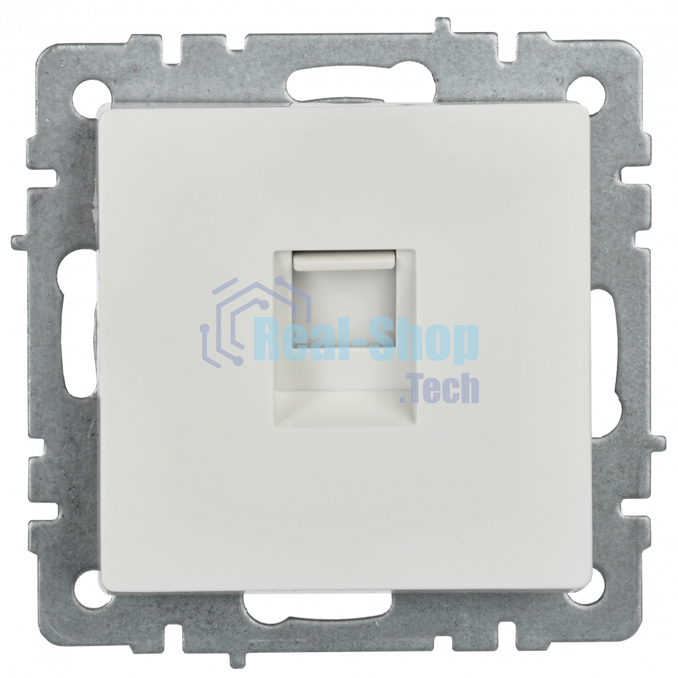 Розетка компьютерная IEK BRITE РК11-БрБ RJ45 кат.6 белый