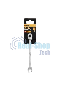 Ключ комбинированный трещоточный Denzel 14703 9 мм, CrV, матовый хром