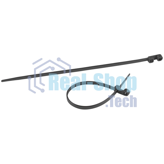 Хомут кабельный под винт 3.6х150 NO-224-589 черный (уп. 100 шт) Эра Б0066047