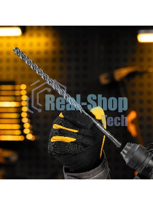 Бур по бетону Denzel цельная крестовая пластина, 12x265 мм, SDS PLUS