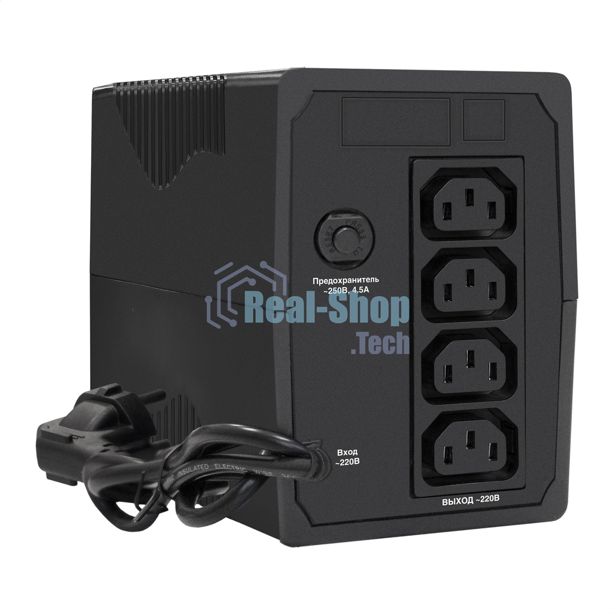 Источник бесперебойного питания ExeGate Power Smart ULB-650.LCD.AVR.4C13 650VA/360W, LCD, AVR, 4*C13, черный