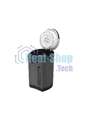 Термопот Blackton Bt TP432 Black NEW, мощность 900 Вт, объем 4 л, электронный тип управления, функция повторного кипячения, функция поддержания температуры Способы подачи воды: электрическая помпа, ручная помпа, нажатие чашкой на клапан, индикатор уровня воды, автоотключение при недостаточном количестве воды, блокировка подачи воды для ручной помпы, защита от перегрева, съемная крышка, ручка для переноски, материал корпуса - металл, пластик, материал внутренней камеры из нержавеющей стали, длина электрошнура 1.0 м, напряжение 220-240 В, 50-60 Гц, защита от поражения электротоком класс I