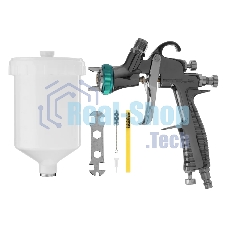 Краскопульт пневматический Stels ag 950 lvlp 57367 профессиональный гравитационный