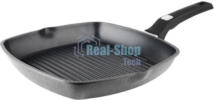 Сковорода-гриль Rondell Escurion Grey RDA-1124, 28 см, без крышки, серый