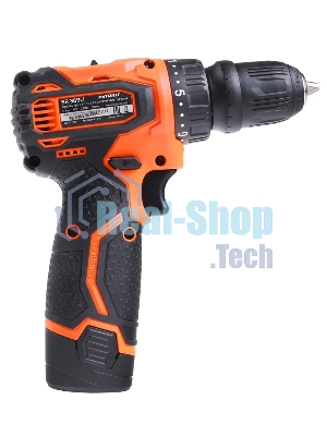 Дрель-шуруповерт Patriot BR 369Li, 12 В, 2 Ач, 35 Нм, бесщеточный