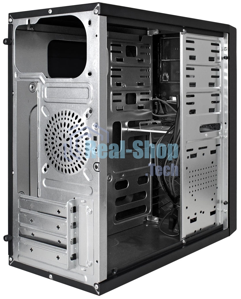 Компьютерный корпус Minitower ExeGate BA-203U-UNS500 (mATX, БП UNS500 с вент. 12см, 3хUSB+1хUSB 3.0, аудио, черный)
