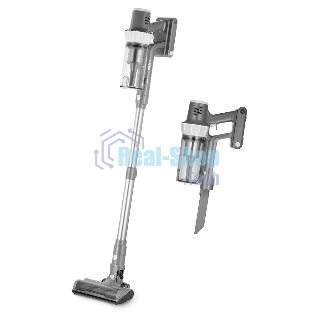 Вертикальный пылесос Kitfort КТ-5341 230Вт серый/белый