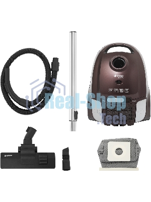 Пылесос Vitek VT-8138 коричневый/черный, 350/2200 Вт, уборка сухая, пылесборник мешок 2 л