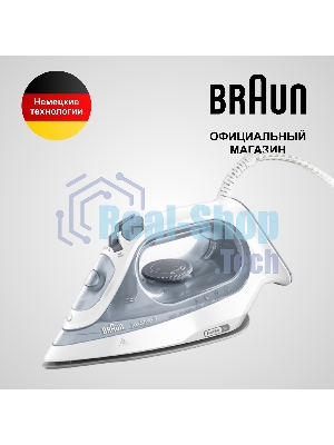 Утюг Braun SI 3054 GY серый/белый, 2400 Вт, 45 г/мин, 180 г/мин, 270 мл