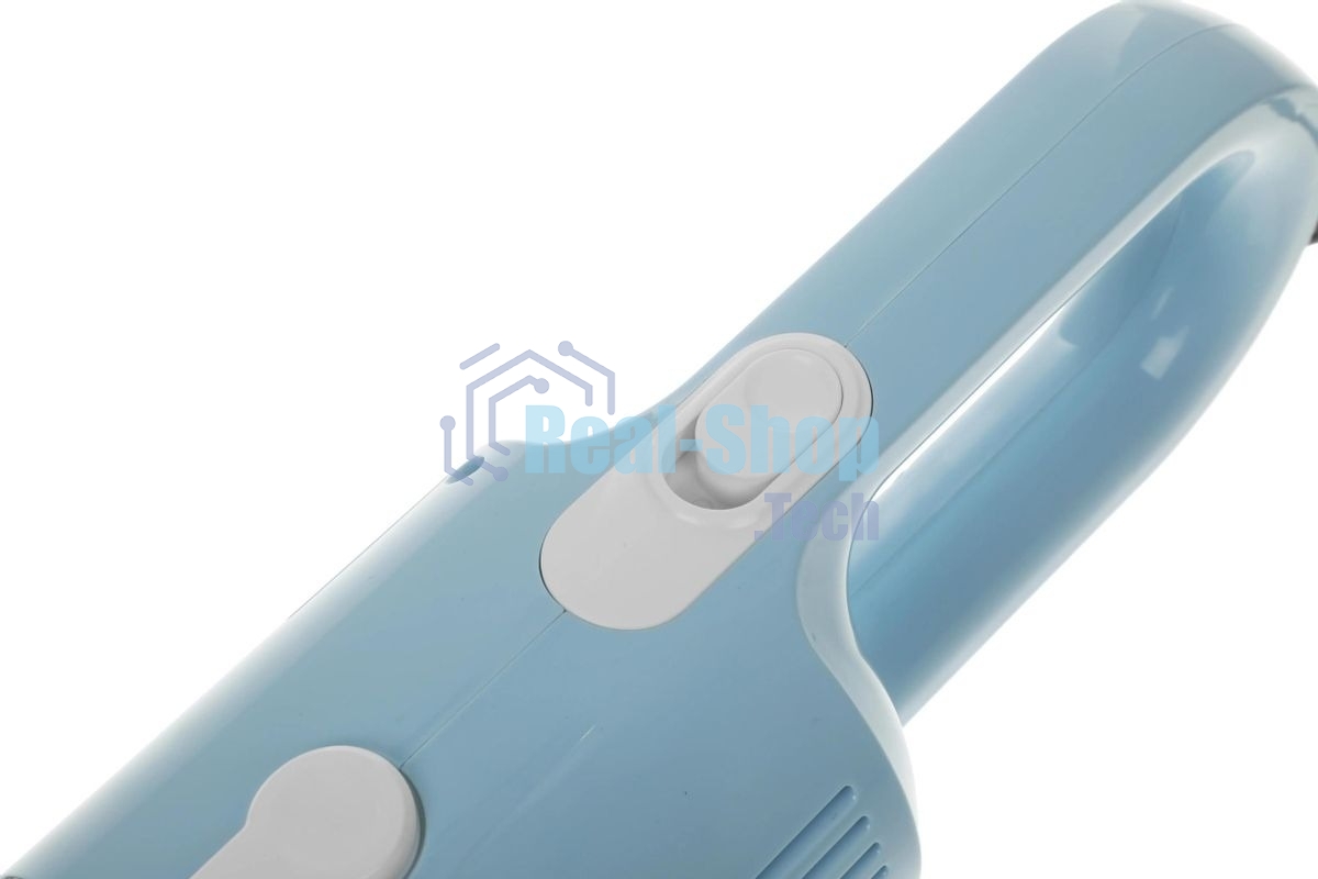 Пылесос вертикальный Kitfort KT-586-2 голубой, питание от сети, 400 Вт, уборка сухая, пылесборник 1,2 л