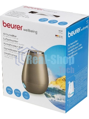 Увлажнитель воздуха Beurer LB37 золотистый (toffee), 20 м², 2 л, ультразвуковой, 2 режима интенсивности, ароматизация, ночной режим, автоотключение