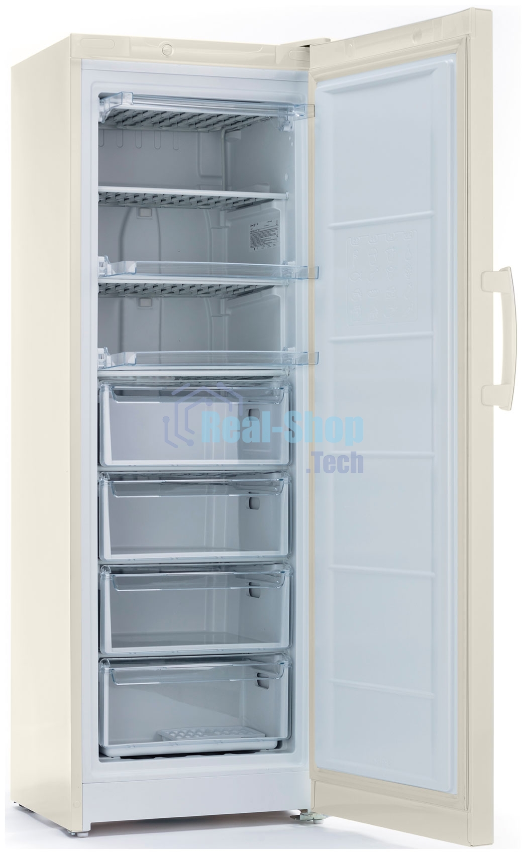 Морозильная камера Indesit DSZ 5175 E, бежевый, 261 л, 4 ящика