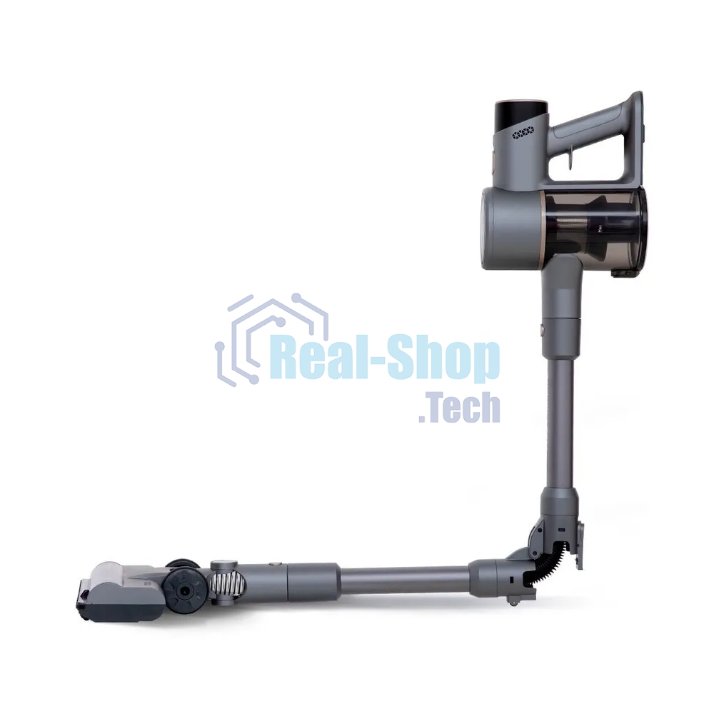 Пылесос вертикальный BQ VCA1004W серый, питание от аккумулятора, 50 Вт, уборка сухая/влажная, пылесборник 0.6 л, работа от АКБ max 35 мин.