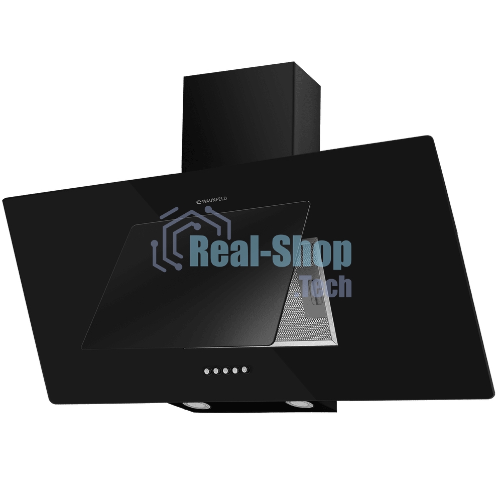 Вытяжка наклонная Maunfeld Tower 90 черный, 90 см, 700 куб. м/ч, 66 дБ