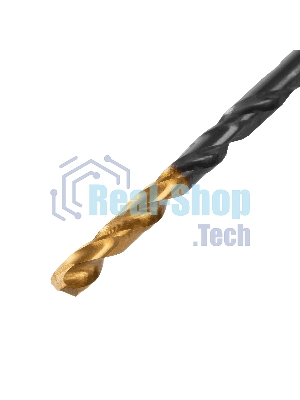 Сверло по металлу Denzel 3,8 мм, HSS-Tin, Golden Tip, 10 шт.