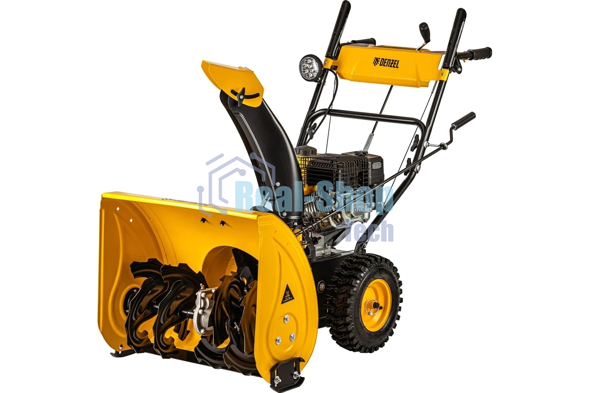 Бензиновая снегоуборочная машина Denzel SBM 610, 212cc, ручной старт, фара