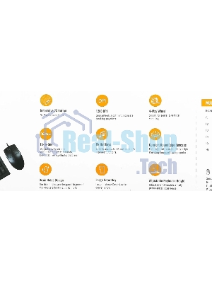 Комплект клавиатура+мышь A4Tech KR-8520D проводной, USB, 1200 DPI, чёрный