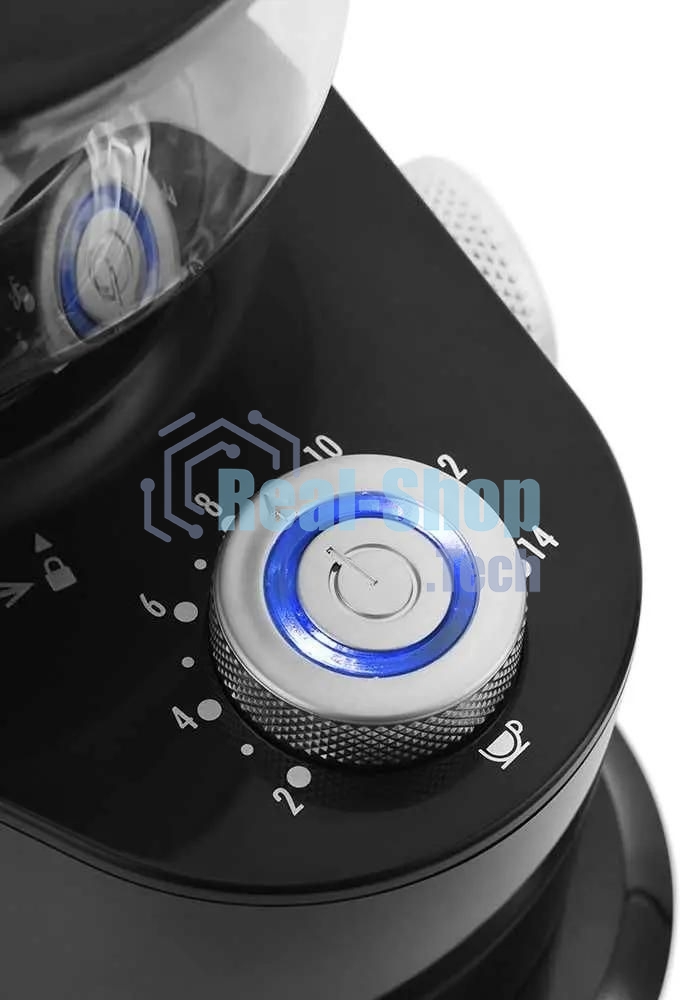 Кофемолка Kitfort КТ-741 Мощность 200 Вт.Емкость для молотого кофе 100 г.Емкость резервуара 230 г