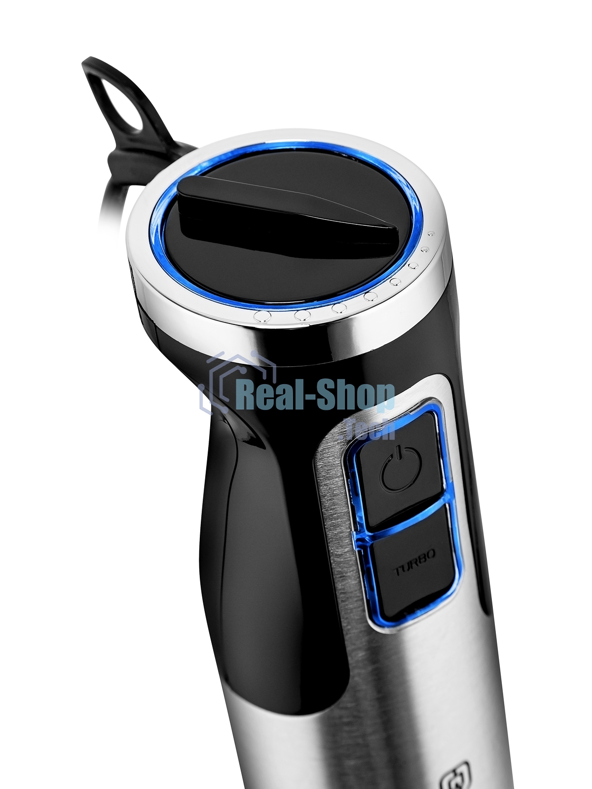 Блендер погружной BRAYER BR1270 серебристый/черный, 1500 Вт, 8 скоростей, турбо