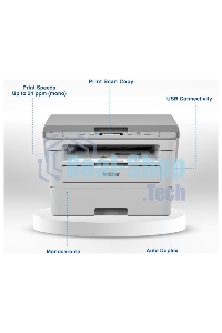 МФУ лазерное Brother DCP-B7500D, P/C/S, A4, 34 cтр/мин, 128 МБ, Duplex, ADF50, USB, лоток 250 л., старт.картридж 2 000 стр. тонер TN-B023