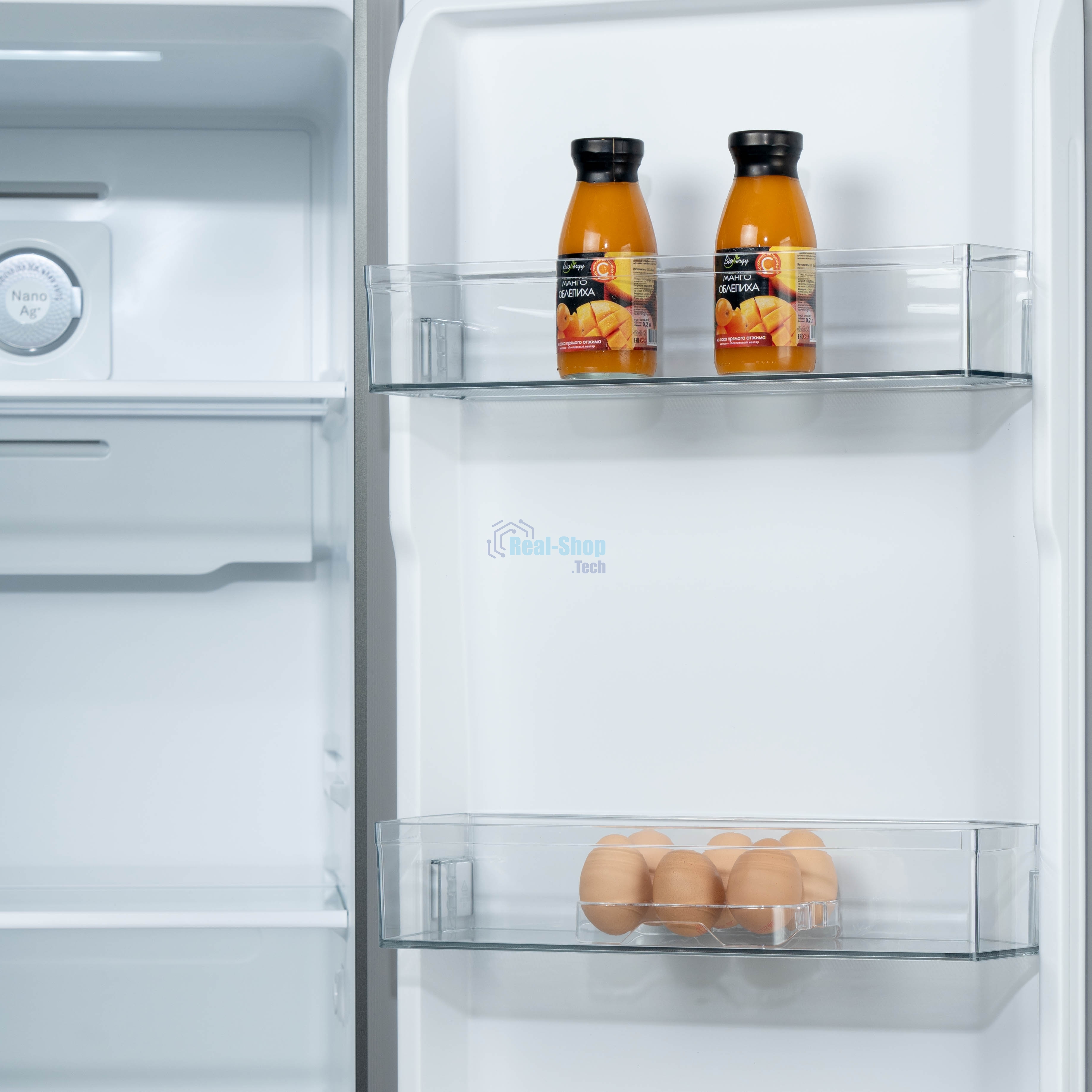 Холодильник Бирюса SBS 541 TBG черный двухкамерный 343/198 л морозилка слева, NoFrost, Side-by-side