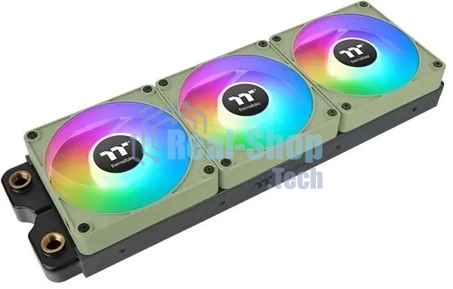 Комплект вентиляторов для корпуса Thermaltake CT120 EX ARGb Sync (3 шт.) зеленый, 120 мм, 2000 об/мин, 28.5 дБ, 4 pin