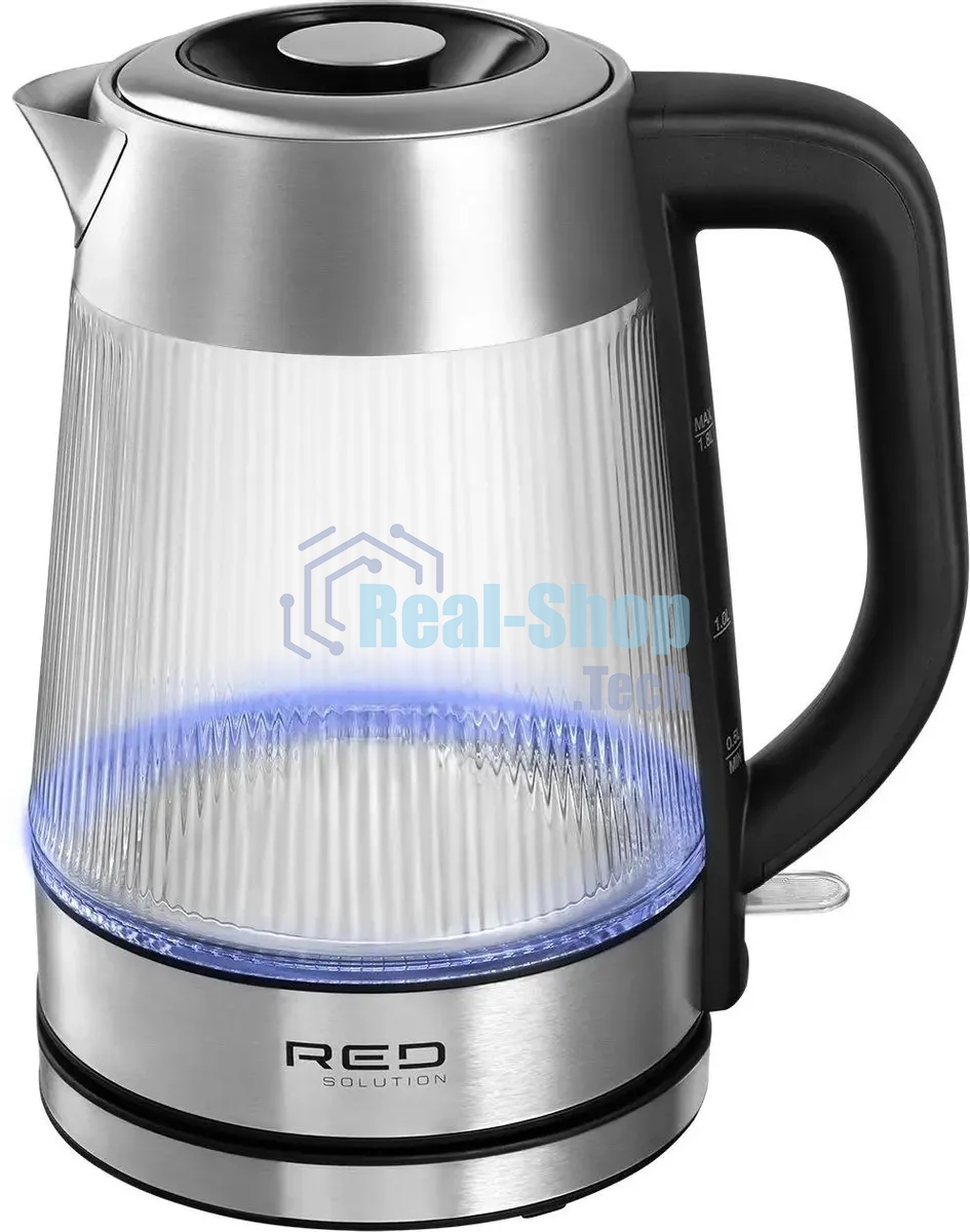 Чайник электрический Red Solution G121 1.8 л, 2200 Вт, черный/серебристый