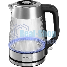 Чайник электрический Red Solution G121 1.8 л, 2200 Вт, черный/серебристый