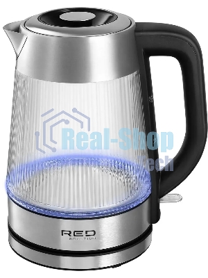 Чайник электрический Red Solution G121 1.8 л, 2200 Вт, черный/серебристый