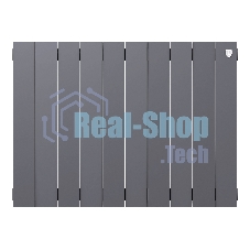 Радиатор биметаллический Royal Thermo PianoForte 500 серебристый - 10 секц.