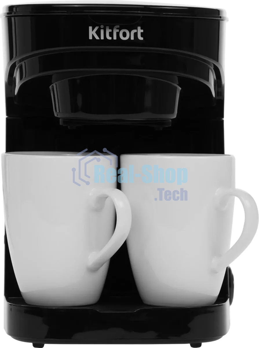 Кофеварка капельная Kitfort KT-764 черный, исп. кофе - молотый, 0.3 л, 450 Вт