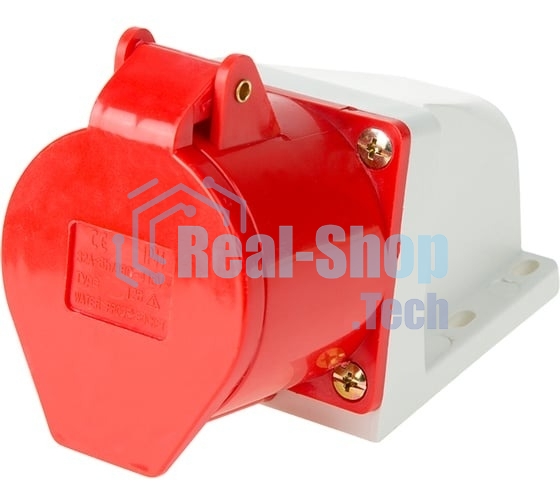 Розетка Rexant 125 стационарная 3Р+РЕ+N 32А 380В IP44