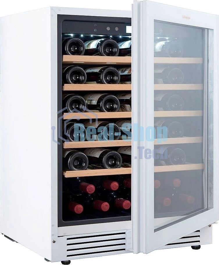 Винный шкаф встраиваемый Cellar Private CP051-1TWH белый, 136 л, 1 отсек, 51 бут.