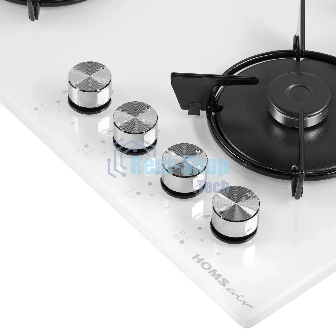 Газовая варочная панель HOMSair HGG641EWH независимая, белый