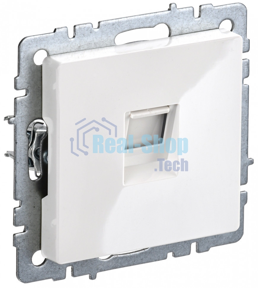 Розетка компьютерная IEK BRITE РК11-БрБ RJ45 кат.6 белый