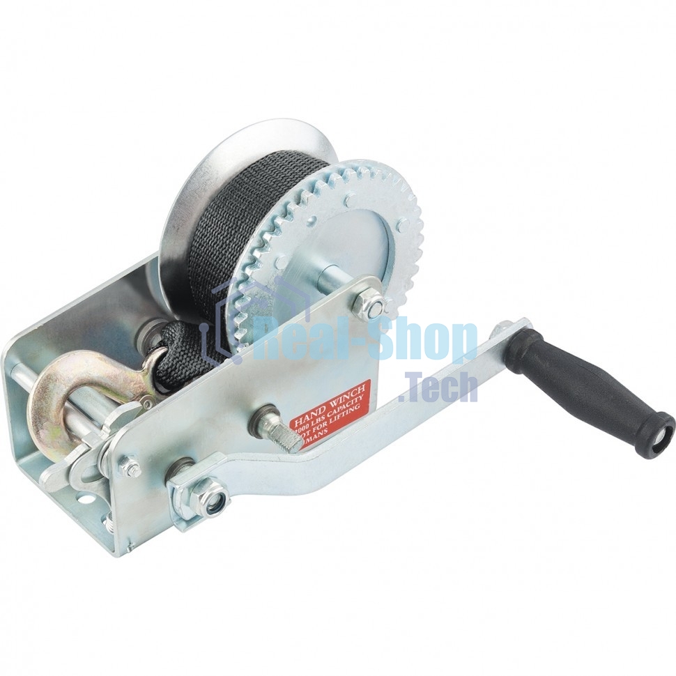 Лебедка шестеренчатая Matrix тяга - 0,8 т, 7,5 м, ленточная