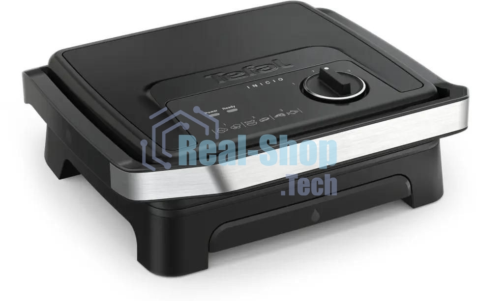 Гриль электрический Tefal GC2728E0 2000Вт серебристый/черный