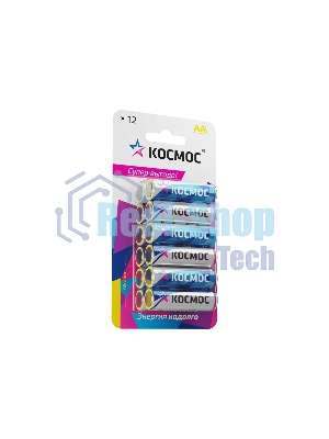 Элемент питания алкалиновый AA/LR06 BP-12 (блист.12шт) Космос KOCLR6BL12