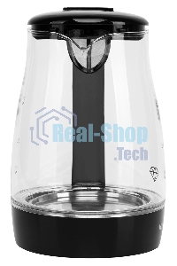 Чайник электрический Hyundai HYK-G2011 1.7л. 2200Вт черный (корпус: стекло)